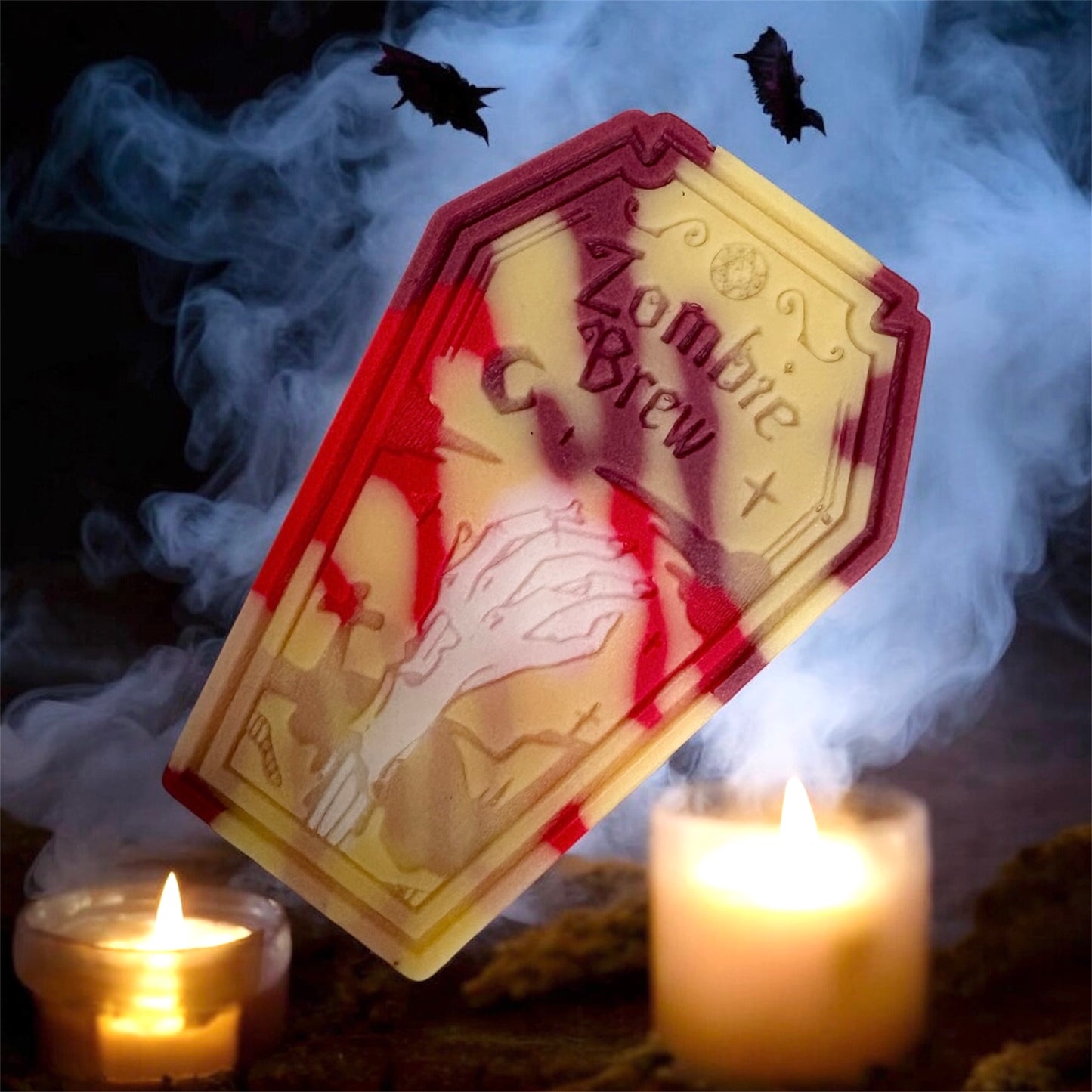 Black magic coffin wax melt shape