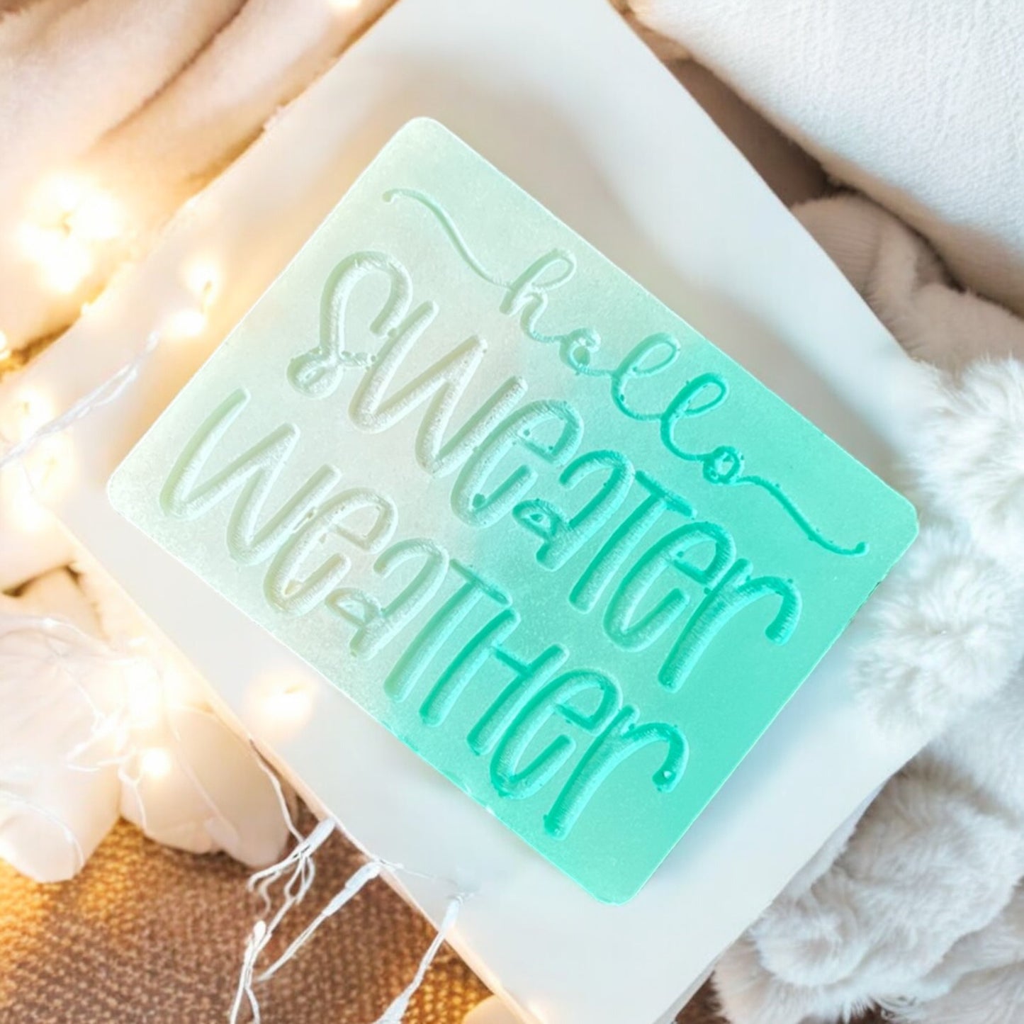 Hello Sweater Weather Wax Melt Shape