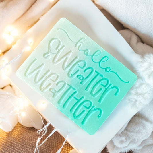 Hello Sweater Weather Wax Melt Shape
