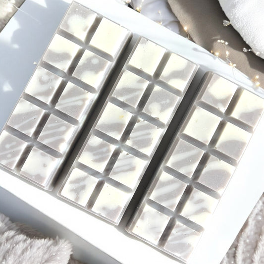 Crackling log fire wax melt snap bar